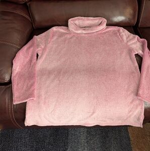 Emily Daniels Pink Faux Fur Pullover (NWT)